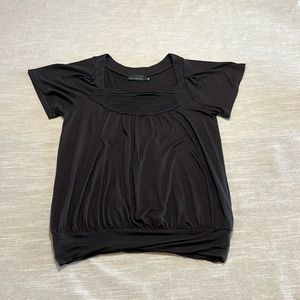 The Limited chocolate short sleeve shirt. Size Small